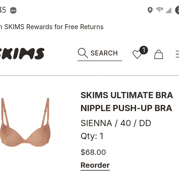 Seamless Tan Bra - Picture 2 of 6